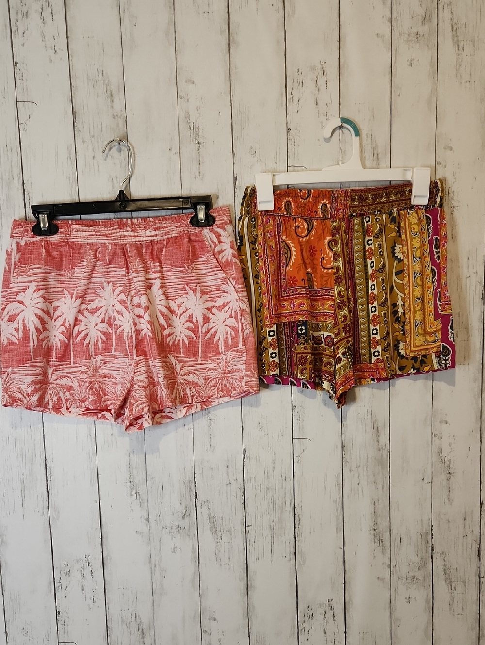 Billabong & Spoon Jeans Shorts Bundle Medium Boho Tropical Elastic Waist Summer